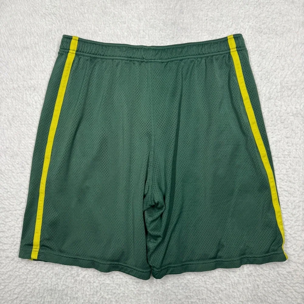 Vintage Nike Oregon Ducks Mesh Gym Shorts Green Basketball Athletic  Men's L